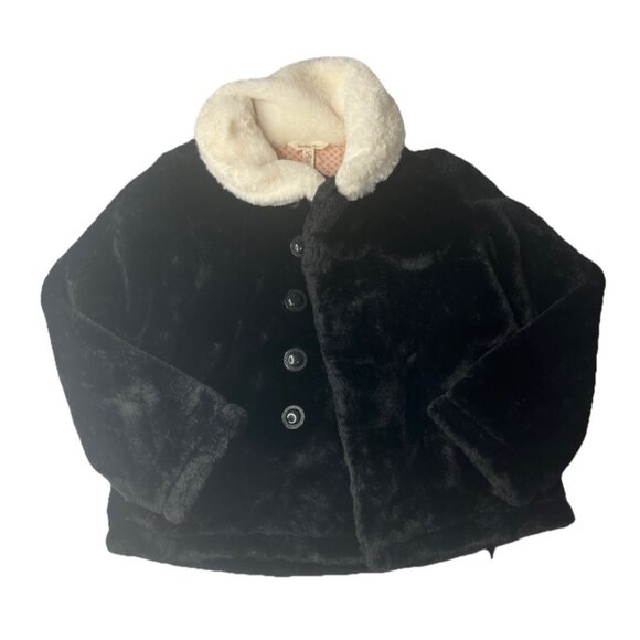 Matilda Jane Just Imagine Artis Girls Faux Fur Coat Size 8